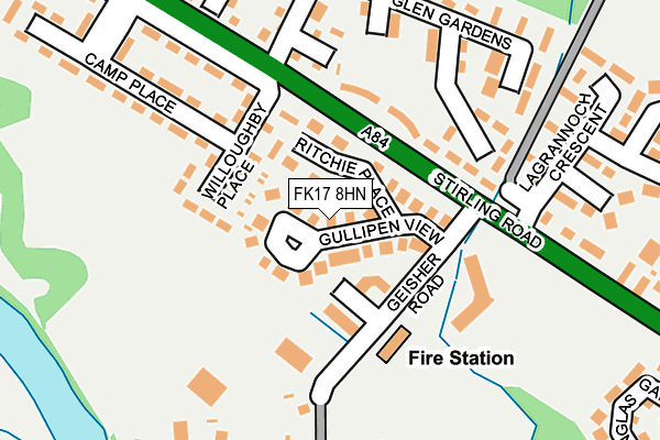 FK17 8HN map - OS OpenMap – Local (Ordnance Survey)
