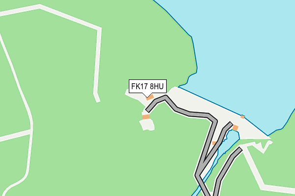 FK17 8HU map - OS OpenMap – Local (Ordnance Survey)