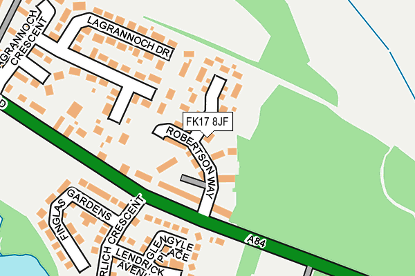 FK17 8JF map - OS OpenMap – Local (Ordnance Survey)