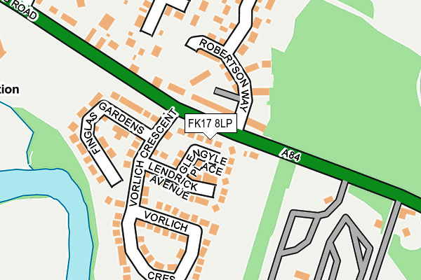 FK17 8LP map - OS OpenMap – Local (Ordnance Survey)