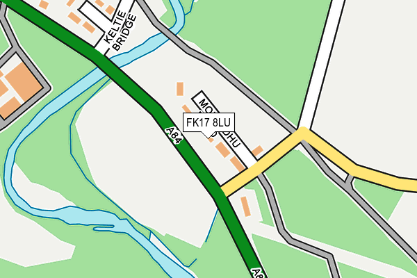 FK17 8LU map - OS OpenMap – Local (Ordnance Survey)