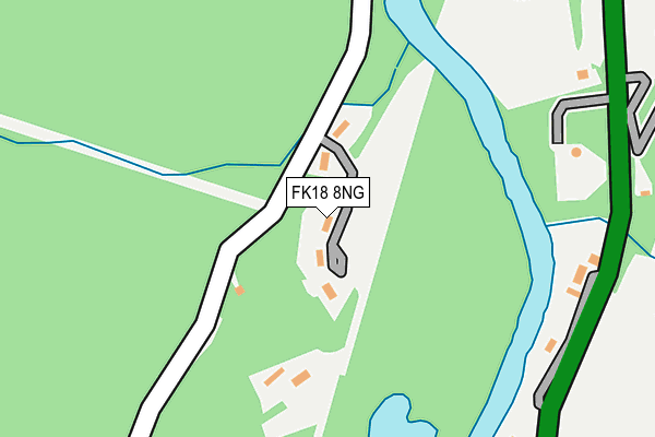 FK18 8NG map - OS OpenMap – Local (Ordnance Survey)