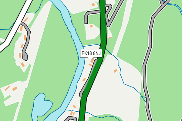 FK18 8NJ map - OS OpenMap – Local (Ordnance Survey)