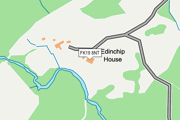 FK19 8NT map - OS OpenMap – Local (Ordnance Survey)