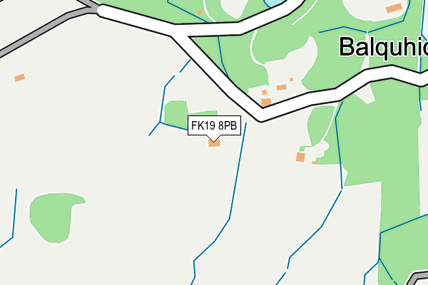 FK19 8PB map - OS OpenMap – Local (Ordnance Survey)