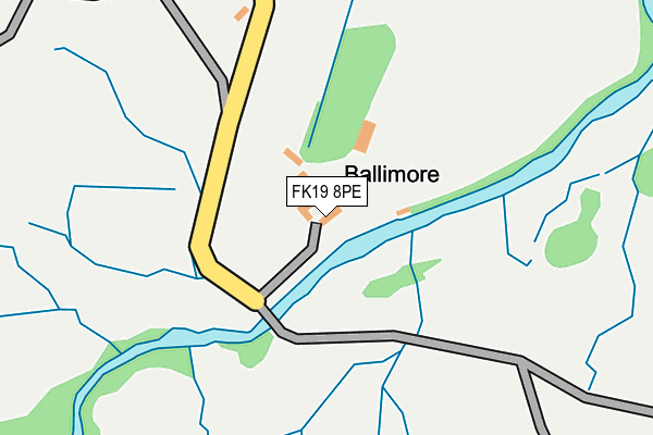 FK19 8PE map - OS OpenMap – Local (Ordnance Survey)