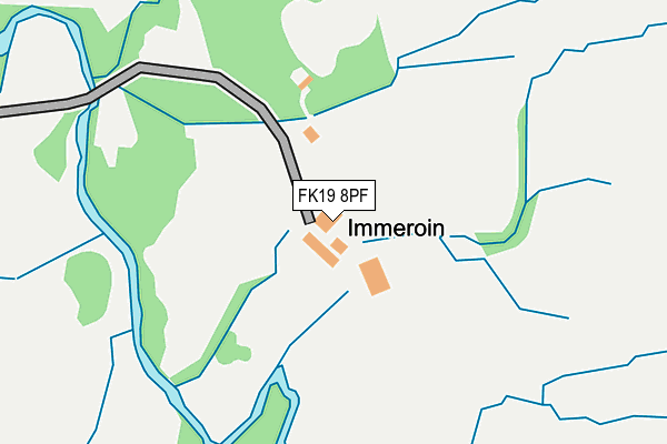 FK19 8PF map - OS OpenMap – Local (Ordnance Survey)