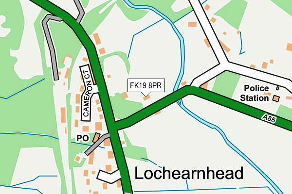 FK19 8PR map - OS OpenMap – Local (Ordnance Survey)