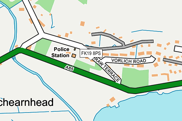 FK19 8PS map - OS OpenMap – Local (Ordnance Survey)