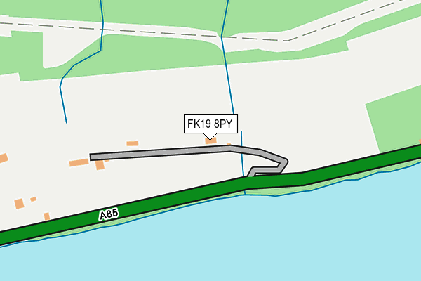 FK19 8PY map - OS OpenMap – Local (Ordnance Survey)