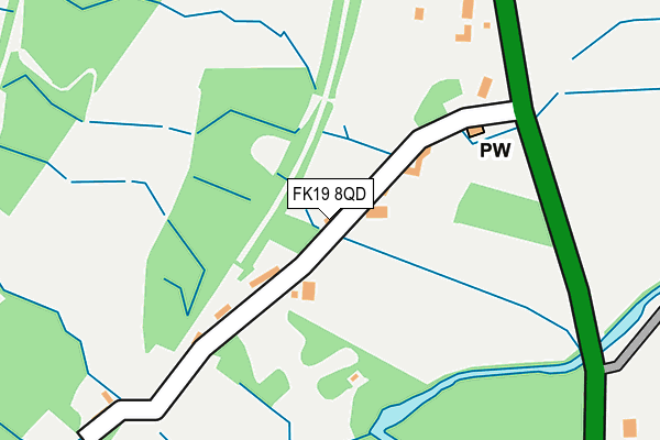 FK19 8QD map - OS OpenMap – Local (Ordnance Survey)