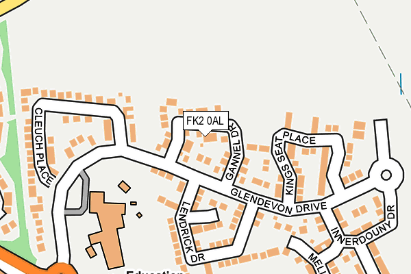 FK2 0AL map - OS OpenMap – Local (Ordnance Survey)