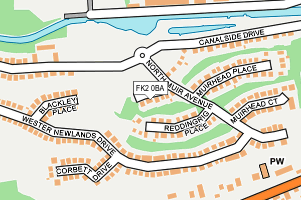 FK2 0BA map - OS OpenMap – Local (Ordnance Survey)