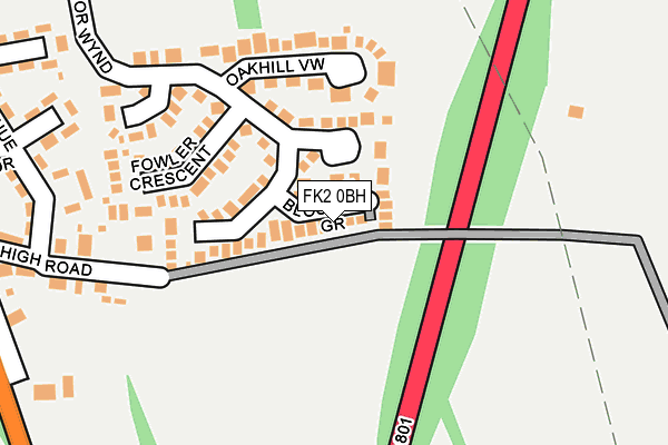 FK2 0BH map - OS OpenMap – Local (Ordnance Survey)