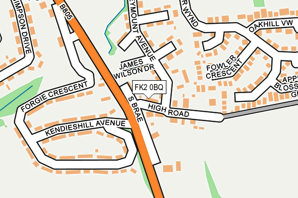 FK2 0BQ map - OS OpenMap – Local (Ordnance Survey)