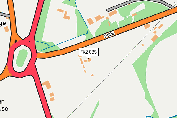 FK2 0BS map - OS OpenMap – Local (Ordnance Survey)