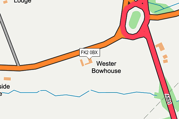 FK2 0BX map - OS OpenMap – Local (Ordnance Survey)