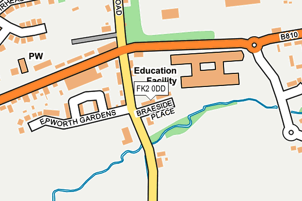 FK2 0DD map - OS OpenMap – Local (Ordnance Survey)