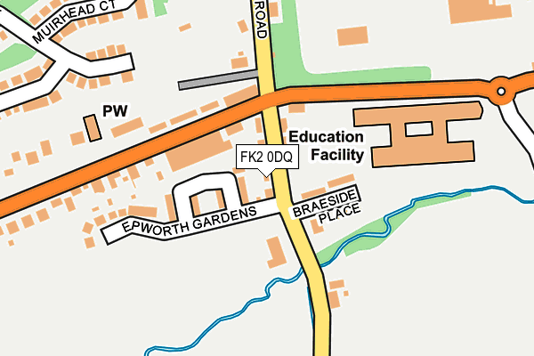 FK2 0DQ map - OS OpenMap – Local (Ordnance Survey)