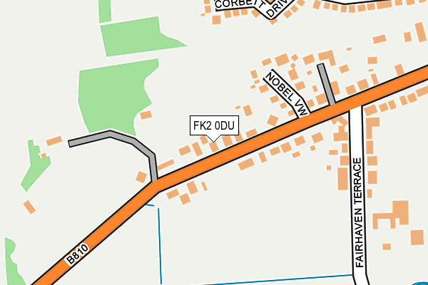 FK2 0DU map - OS OpenMap – Local (Ordnance Survey)