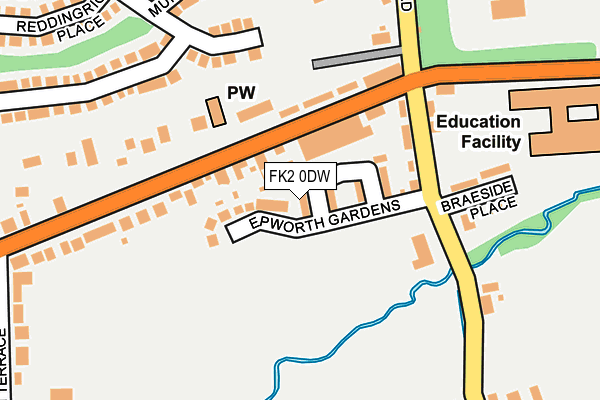 FK2 0DW map - OS OpenMap – Local (Ordnance Survey)