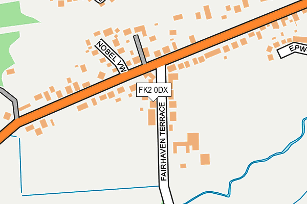 FK2 0DX map - OS OpenMap – Local (Ordnance Survey)