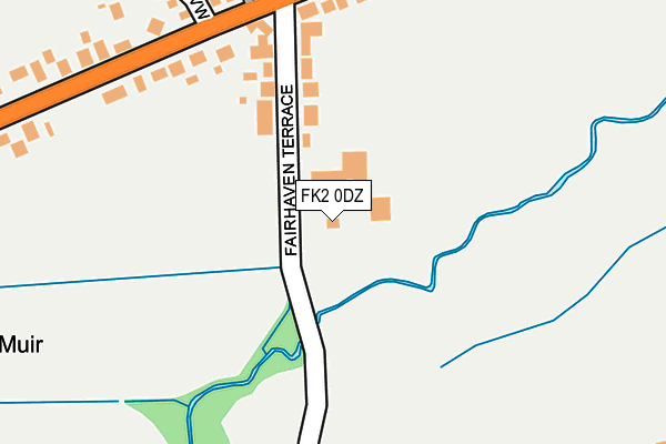 FK2 0DZ map - OS OpenMap – Local (Ordnance Survey)