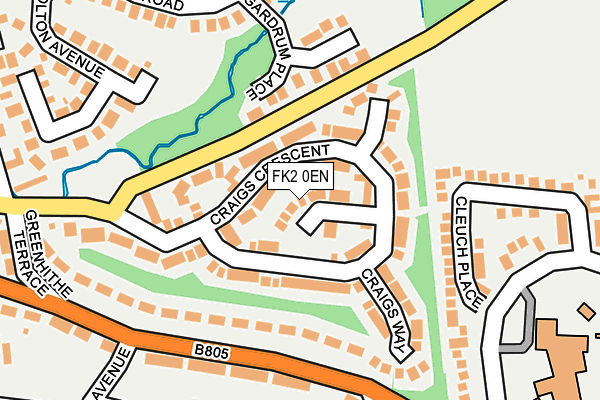 FK2 0EN map - OS OpenMap – Local (Ordnance Survey)