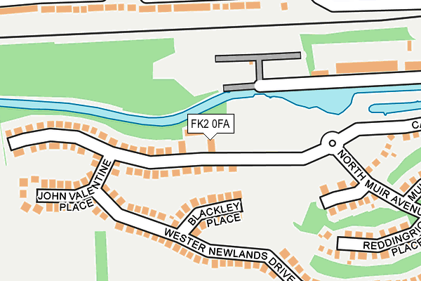 FK2 0FA map - OS OpenMap – Local (Ordnance Survey)