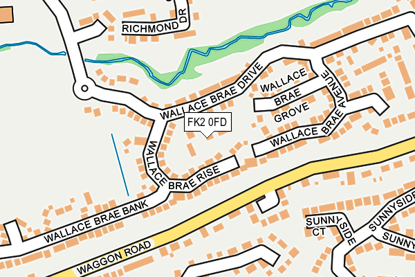 FK2 0FD map - OS OpenMap – Local (Ordnance Survey)