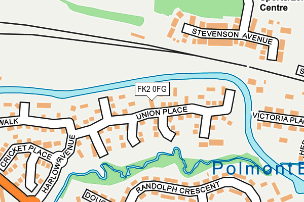 FK2 0FG map - OS OpenMap – Local (Ordnance Survey)