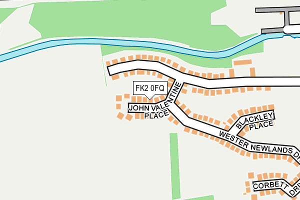 FK2 0FQ map - OS OpenMap – Local (Ordnance Survey)