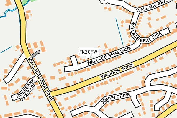 FK2 0FW map - OS OpenMap – Local (Ordnance Survey)
