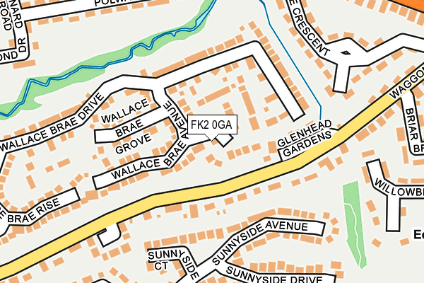 FK2 0GA map - OS OpenMap – Local (Ordnance Survey)