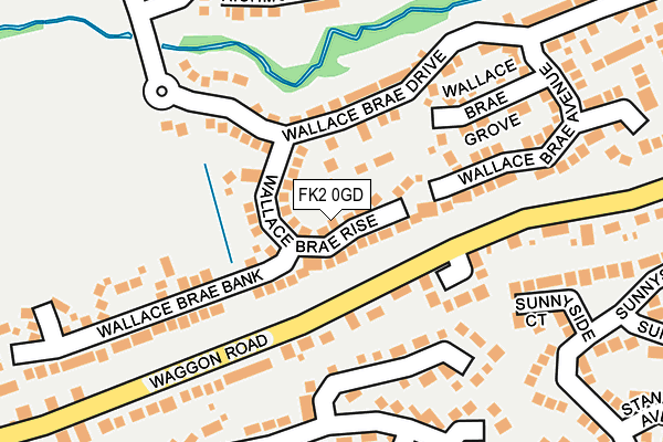 FK2 0GD map - OS OpenMap – Local (Ordnance Survey)