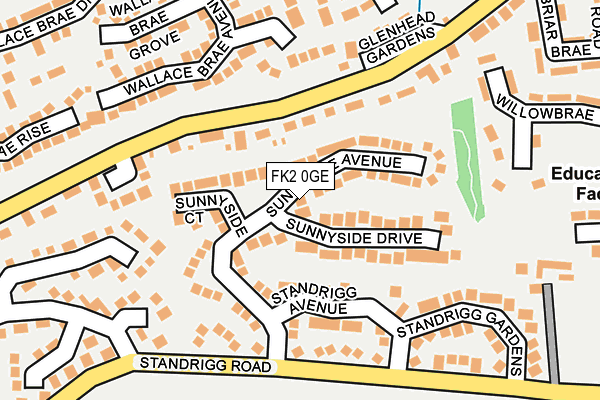 FK2 0GE map - OS OpenMap – Local (Ordnance Survey)