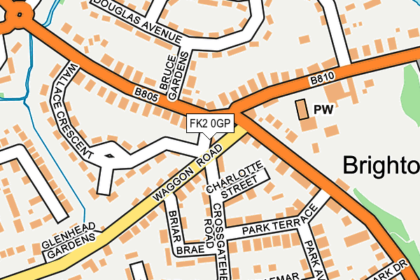 FK2 0GP map - OS OpenMap – Local (Ordnance Survey)