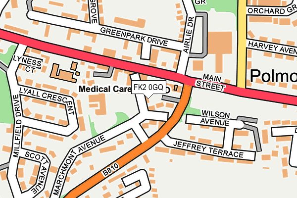 FK2 0GQ map - OS OpenMap – Local (Ordnance Survey)