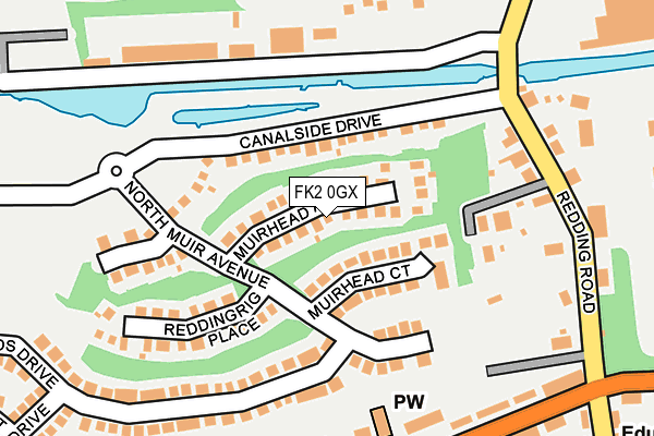 FK2 0GX map - OS OpenMap – Local (Ordnance Survey)