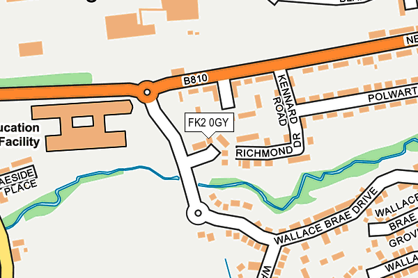 FK2 0GY map - OS OpenMap – Local (Ordnance Survey)