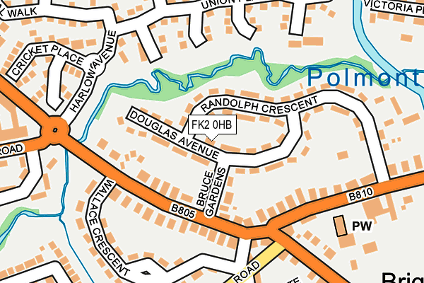 FK2 0HB map - OS OpenMap – Local (Ordnance Survey)
