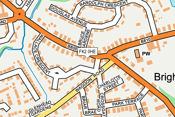 FK2 0HE map - OS OpenMap – Local (Ordnance Survey)
