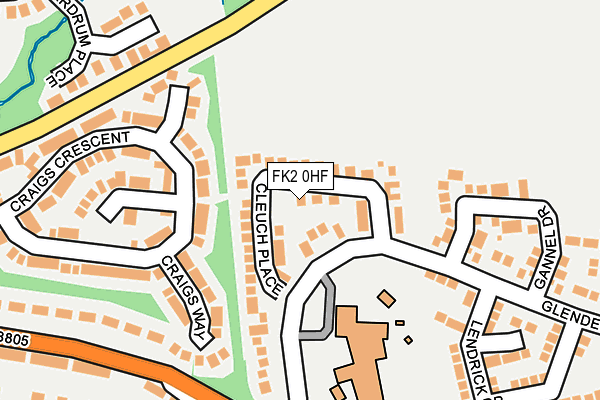 FK2 0HF map - OS OpenMap – Local (Ordnance Survey)