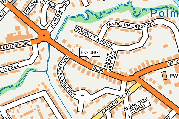 FK2 0HG map - OS OpenMap – Local (Ordnance Survey)