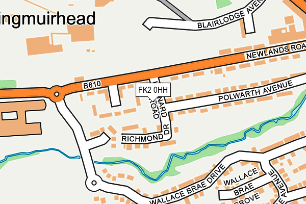 FK2 0HH map - OS OpenMap – Local (Ordnance Survey)