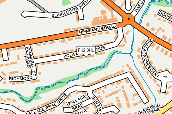 FK2 0HL map - OS OpenMap – Local (Ordnance Survey)