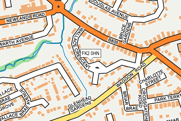 FK2 0HN map - OS OpenMap – Local (Ordnance Survey)