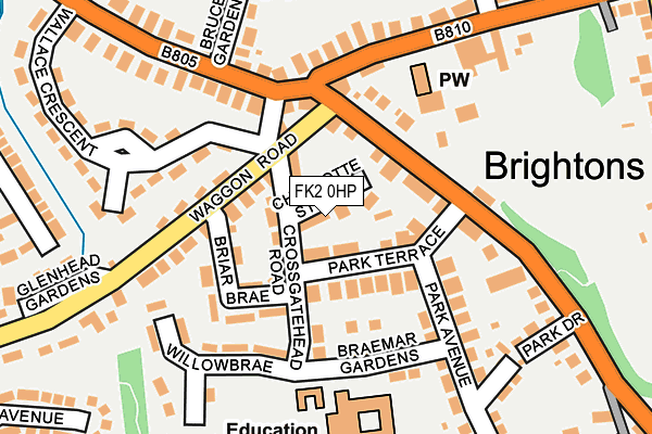 FK2 0HP map - OS OpenMap – Local (Ordnance Survey)