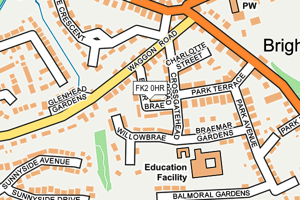 FK2 0HR map - OS OpenMap – Local (Ordnance Survey)