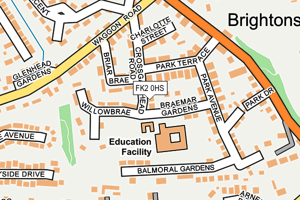 FK2 0HS map - OS OpenMap – Local (Ordnance Survey)
